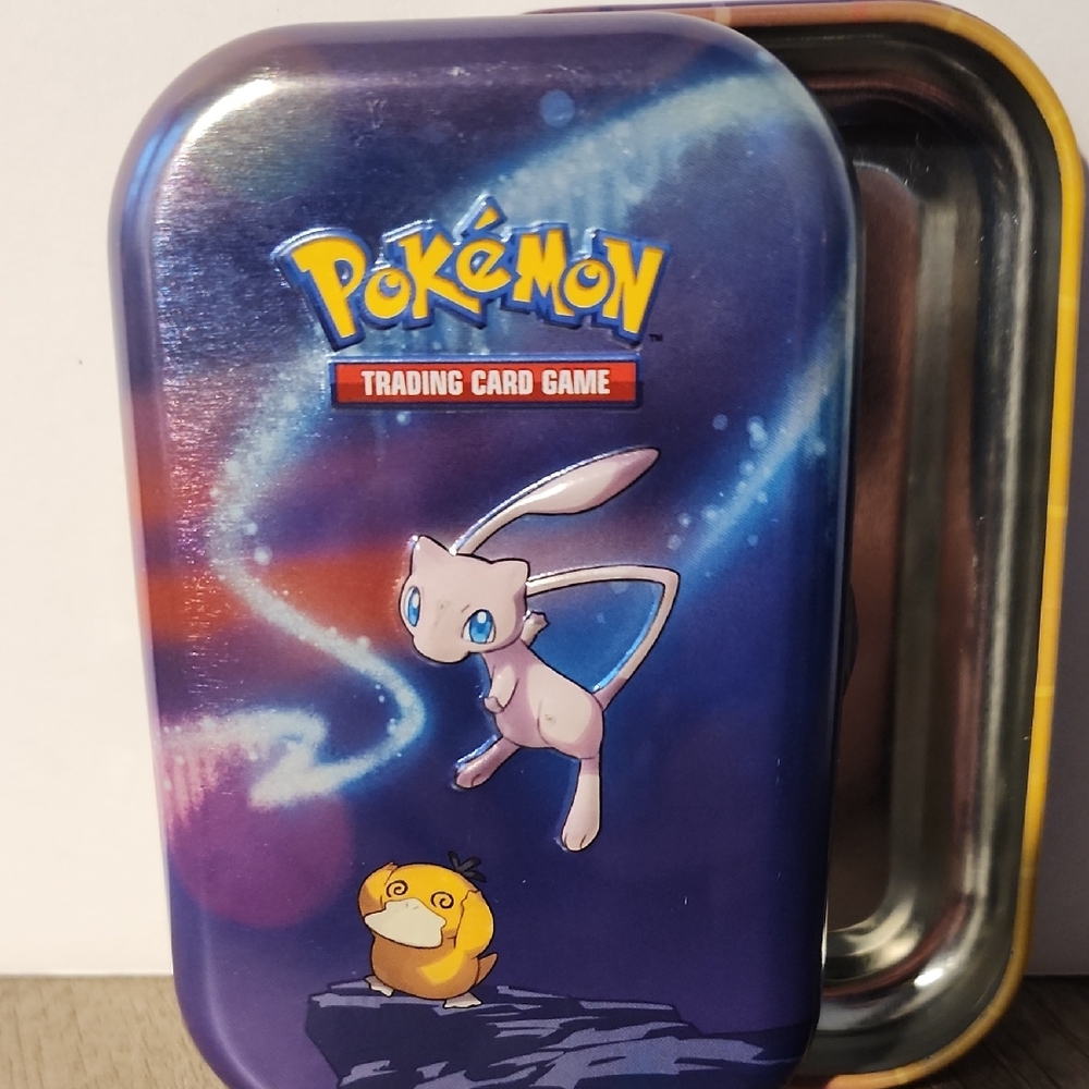 Pokemon Tin with Mew and Psyduck - Blue and Purple